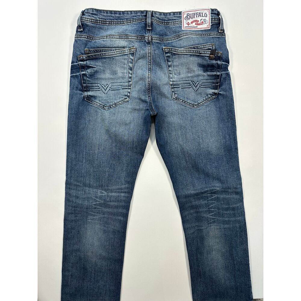 Buffalo David Bitton Six-X Straight Stretch Denim Jeans Size 33 x 32 - Picture 3 of 7